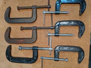 lot 172 image: Lot of 6 C-Clamps, 6 & 3