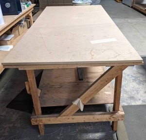 lot 694 image: Large Wooden Workbench