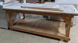 lot 625 image: Large Wooden Worktable