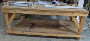 lot 629 image: Large Wooden Worktable
