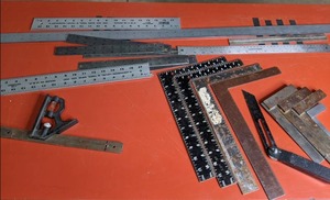 lot 668 image: Lot of (20) Metal Rulers