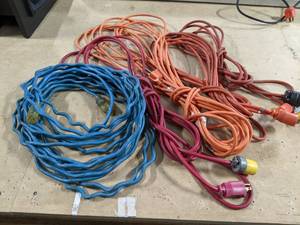 lot 649 image: Set of (5) Extension Cords
