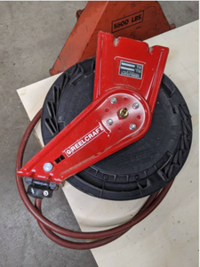 lot 671 image: Reelcraft 38 in. x 50 ft. Medium Duty Hose Reel
