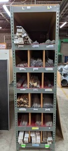 lot 432 image: Shelving Unit with Acrylic Profile Extrusions