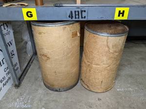 lot 458 image: Set of (12) Large Fiber Barrels