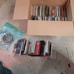 Box of CDs includes Alice Cooper, A...