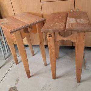 2 wooden table just waiting for som...