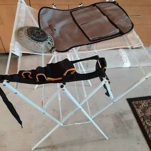 Drying rack, ornate sprinkler head,...