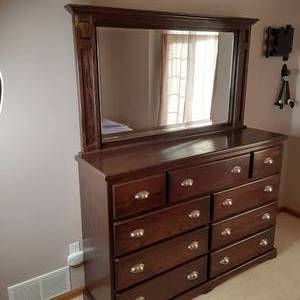 Large chest of drawers with a large...