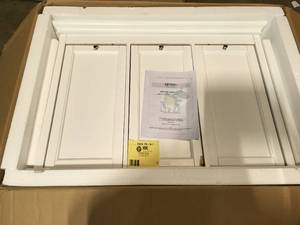 Home Decorators Hampton Harbor 37 in. Triple Tilt-Out Hamper in White see pictures