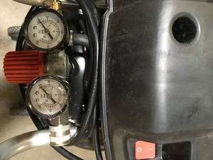 Huky 20 Gal. 200 PSI Oil Free Portable Vertical Electric Air Compressor customer return see pictures