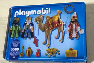 lot 8 image: 2 Sets Playmobil Christmas Manger Scene and 3 Kings