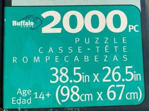 lot 26 image: High Quality 2,000 Piece Puzzle