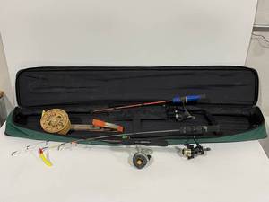 Ice Fishing Rods & Rod Bag