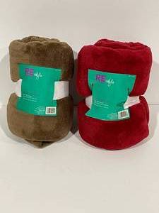 2 Room Essentials Plush Throws