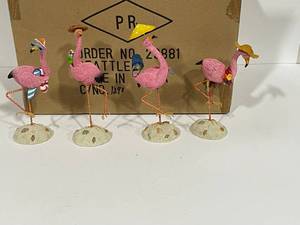 Wobbly Pink Flamingos