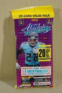 Fat Pack of 2021 Panini Absolute Football Cards - KABOOM
