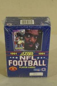 Box of 1991 Score Series 2 Football Card Packs