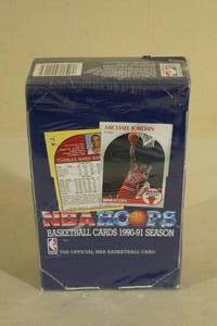 Box of 1990-91 NBA Hoops Basketball Card Packs
