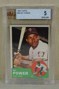 1963 Topps Vic Power #40 - BVG 5