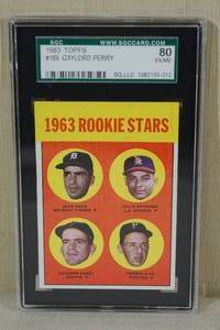 1963 Topps Rookie Stars Gaylord Perry #169 - SGC 80