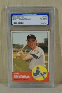 1963 Topps Jerry Zimmerman #186 - PGS 6