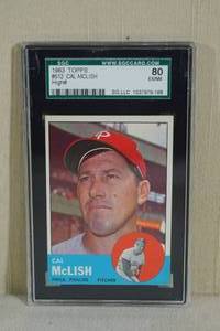 1963 Topps Cal McLish #512 - SGC 80