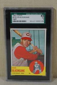 1963 Topps Don Blasingame #518 - SGC 84