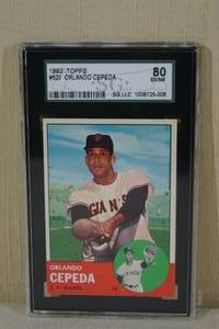 1963 Topps Orlando Cepeda #520 - SGC 80