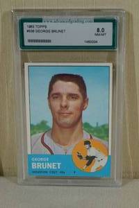 1963 Topps George Brunet #538 - AGS 8