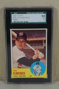 1963 Topps Lou Klimchock #542 - SGC 84