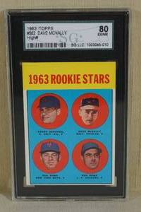 1963 Topps Rookie Stars Dave McNally #562 - SGC 80