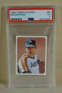 1984 Topps Stickers Nolan Ryan #66 - PSA 5