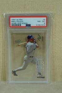 1997 Fleer Ultra Mike Piazza Home Run Kings #8 - PSA 8