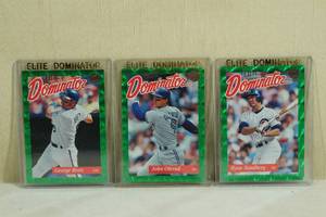 Elite Dominator Baseball Cards - Brett, Olerud, Sandberg - 5000
