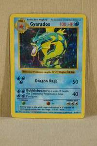 Red Number Shadowless Holo Gyarados Rare Pokemon Card 6102