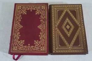 2 Signed First Edition Leather Bound Books - Joseph Lash, JP Donleavy