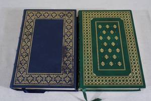 2 Signed First Edition Leather Bound Books - John Hersey, Allen Drury