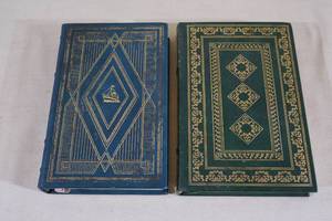2 Signed First Edition Leather Bound Books - Kurt Vonnegut, Gail Godwin
