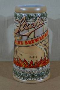 Strohs Fire Brewed Beer Collectors Stein