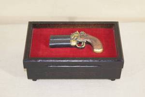 Musical Jewelry Box with Derringer Dcor