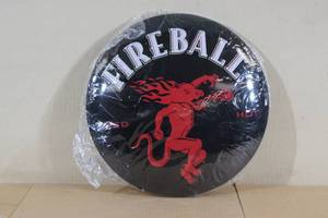 Fireball Red Hot Domed Metal Sign