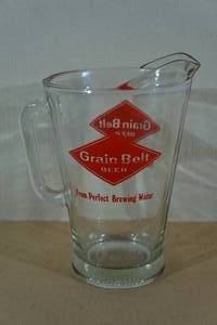 Vintage Grain Belt Glass Pitcher