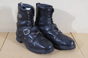 Mens Harley Davidson Leather Riding Boots - Size 10