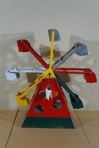 Handmade Wood Ferris Wheel with Crank