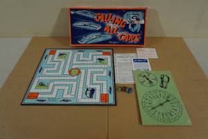 Vintage Parker Brothers Calling All Cars Board Game