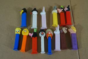 Pez Dispensers - Mickey, Goofy, Taz, Bugs, Sam