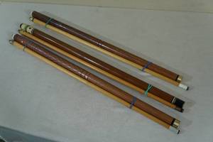 3 Two-Piece Pool Cues