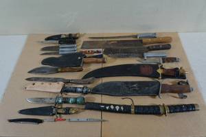 Assorted Fixed Blade Knives - Some Possibly Homemade