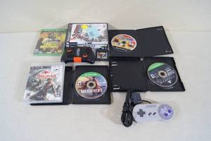 Video Games and Controllers - XB One, PS2, Super Nintendo
